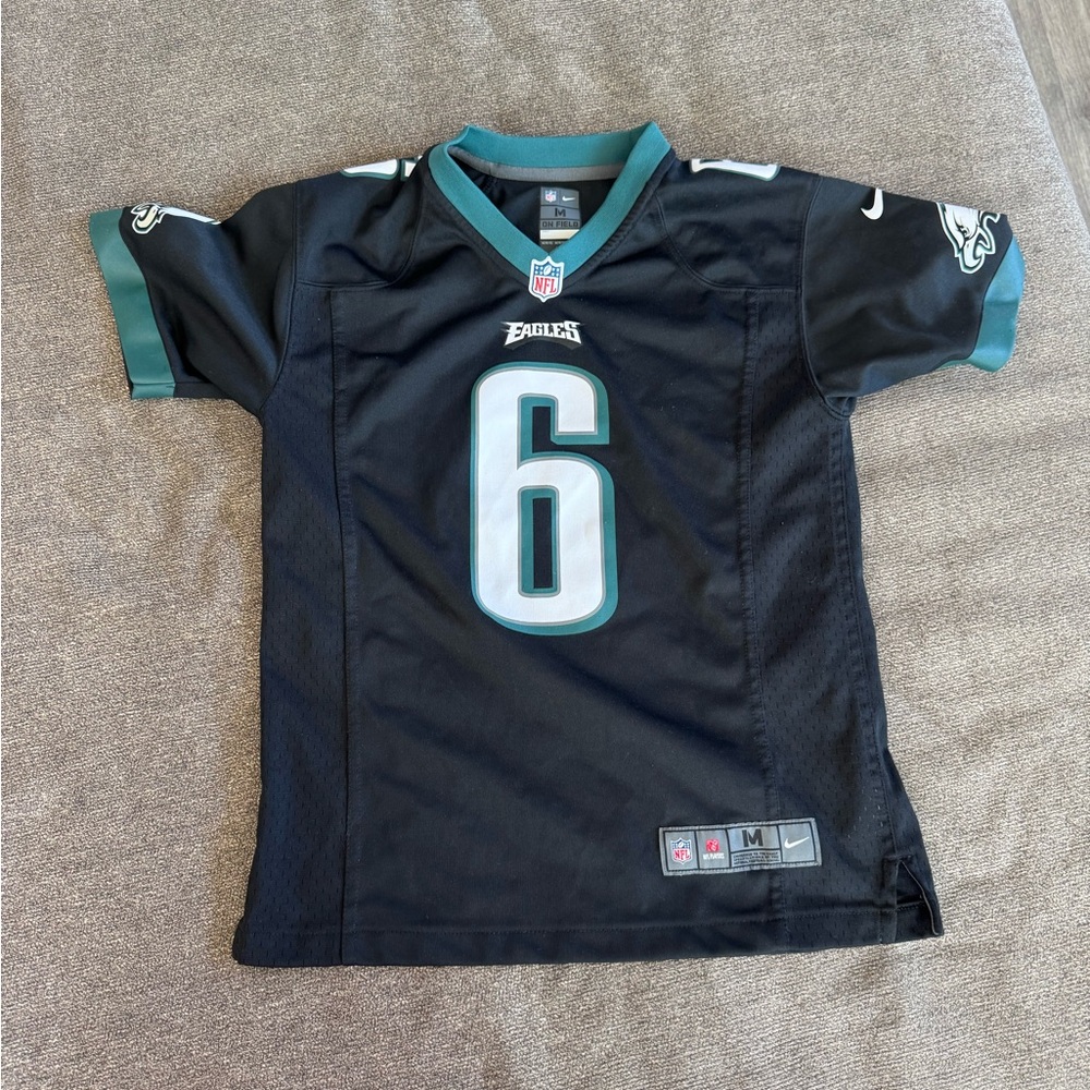 Kids Black and Green Eagles Jersey